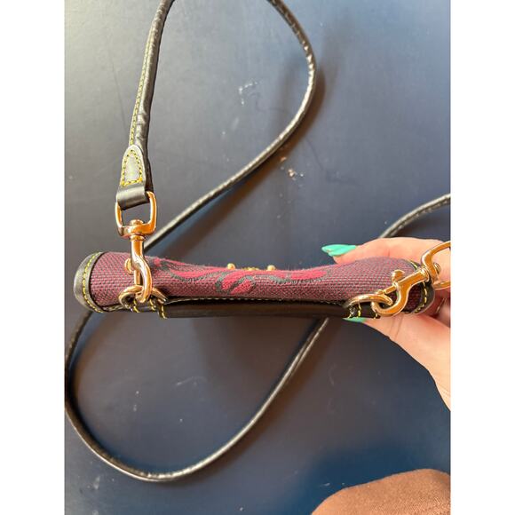 Vintage Rare Purple Dooney & Bourke Mini Cavalry Crossbody Punk Goth Bag - Picture 7 of 11